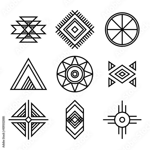 Native American Indians Tribal Symbols
