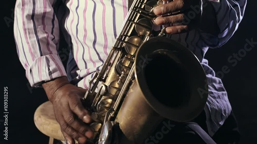 African American Saxophonist Sax Jazz Music