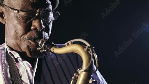 African American Saxophonist Sax Jazz Music