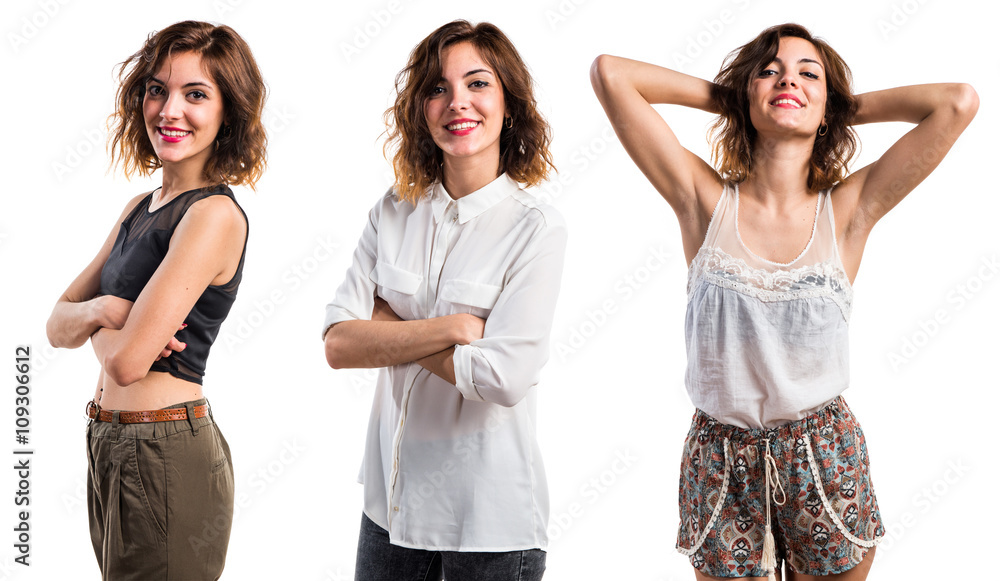 Pretty girl with her arms crossed Pretty girl with her arms crossed