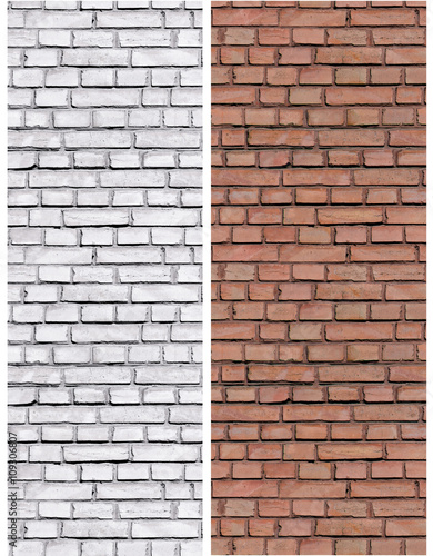 repeat old brickwork brown and white brick
