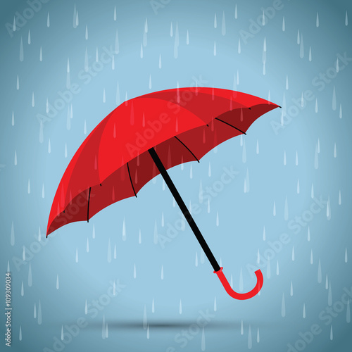 red umbrellas