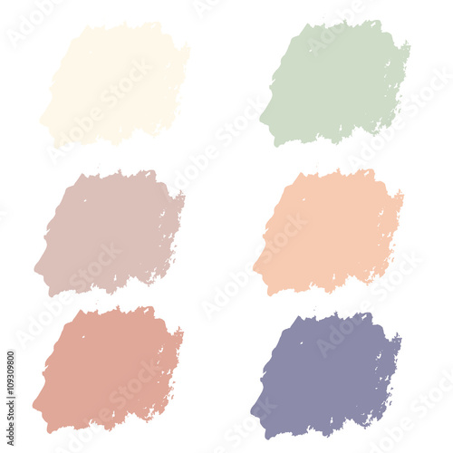 Water color 6 color pastel palette set for use in background or promotion or summer sale