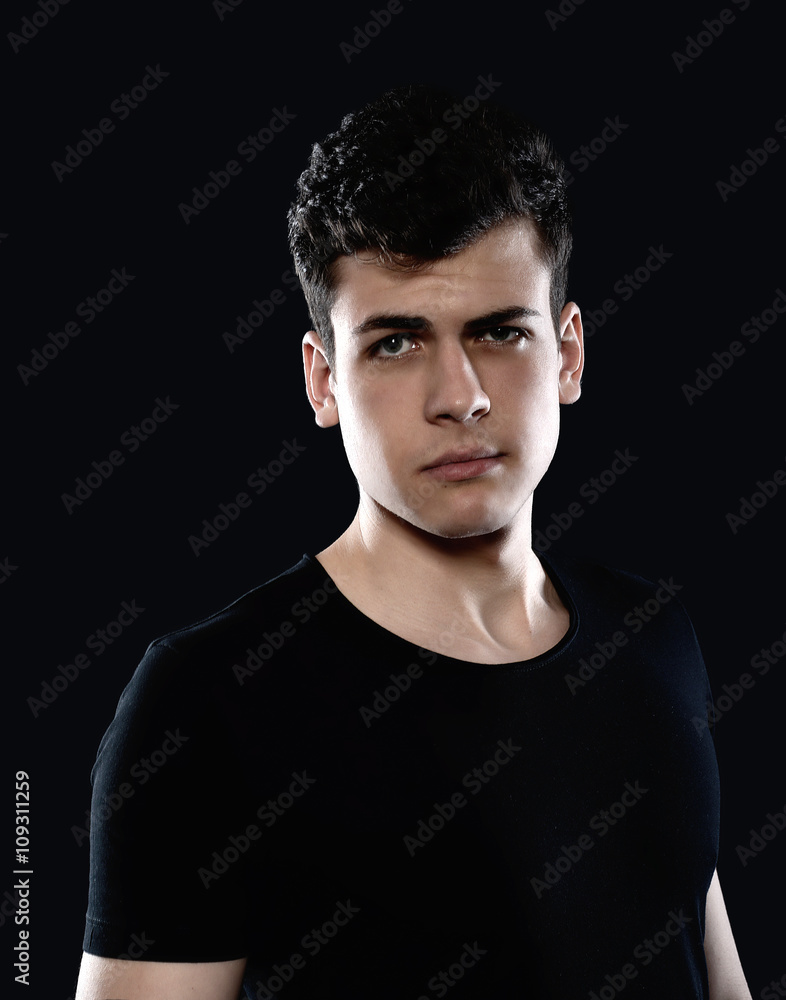 Obraz premium stylish young man studio portrait 
