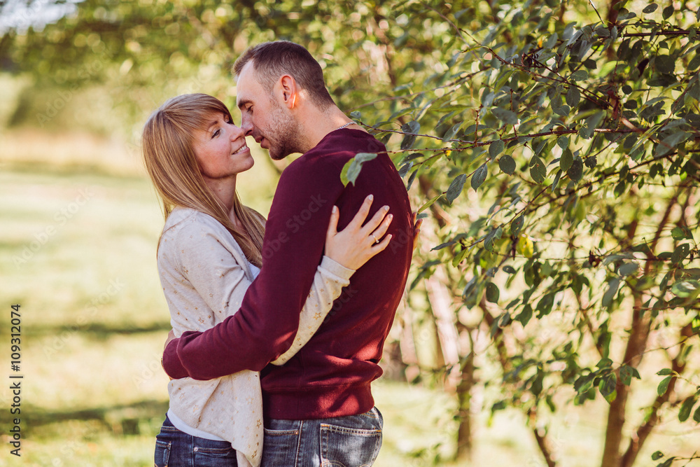 young couple in love having fun and enjoying the beautiful nature young couple in love having fun and enjoying the beautiful nature