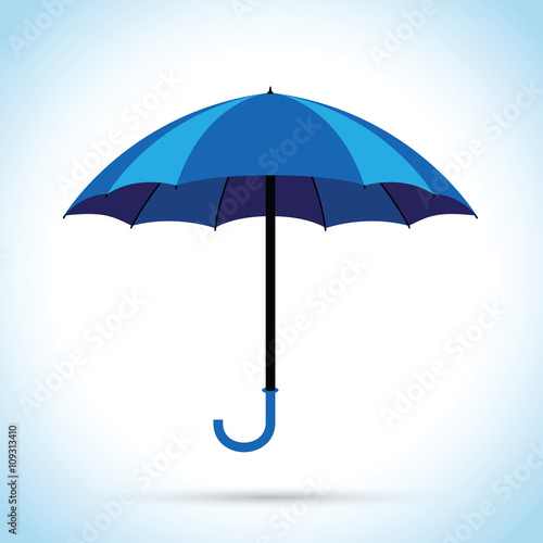 blue umbrella