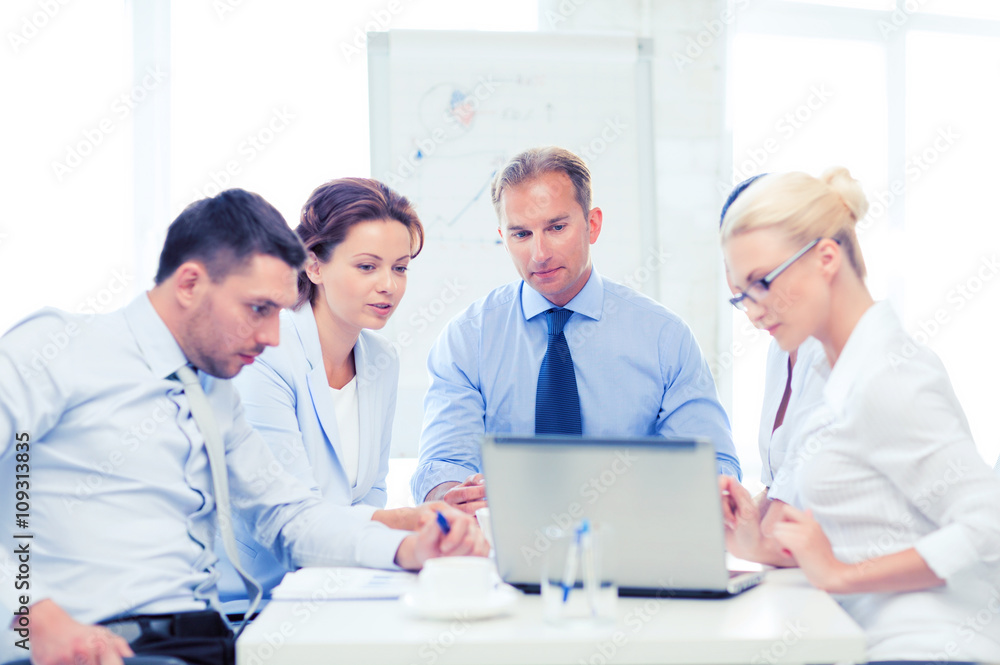 business team having meeting in office business team having meeting in office