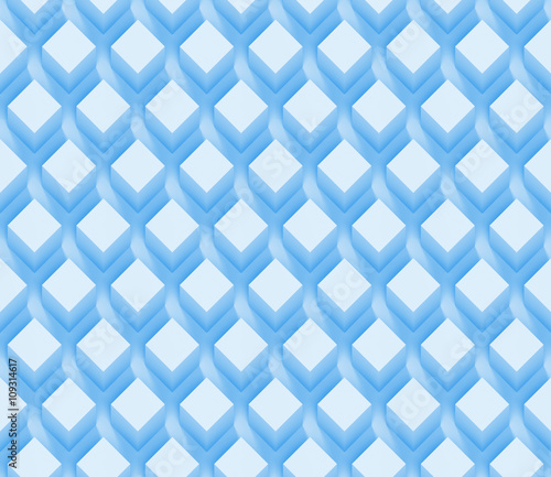 seamless rows of cube object in shades of blue