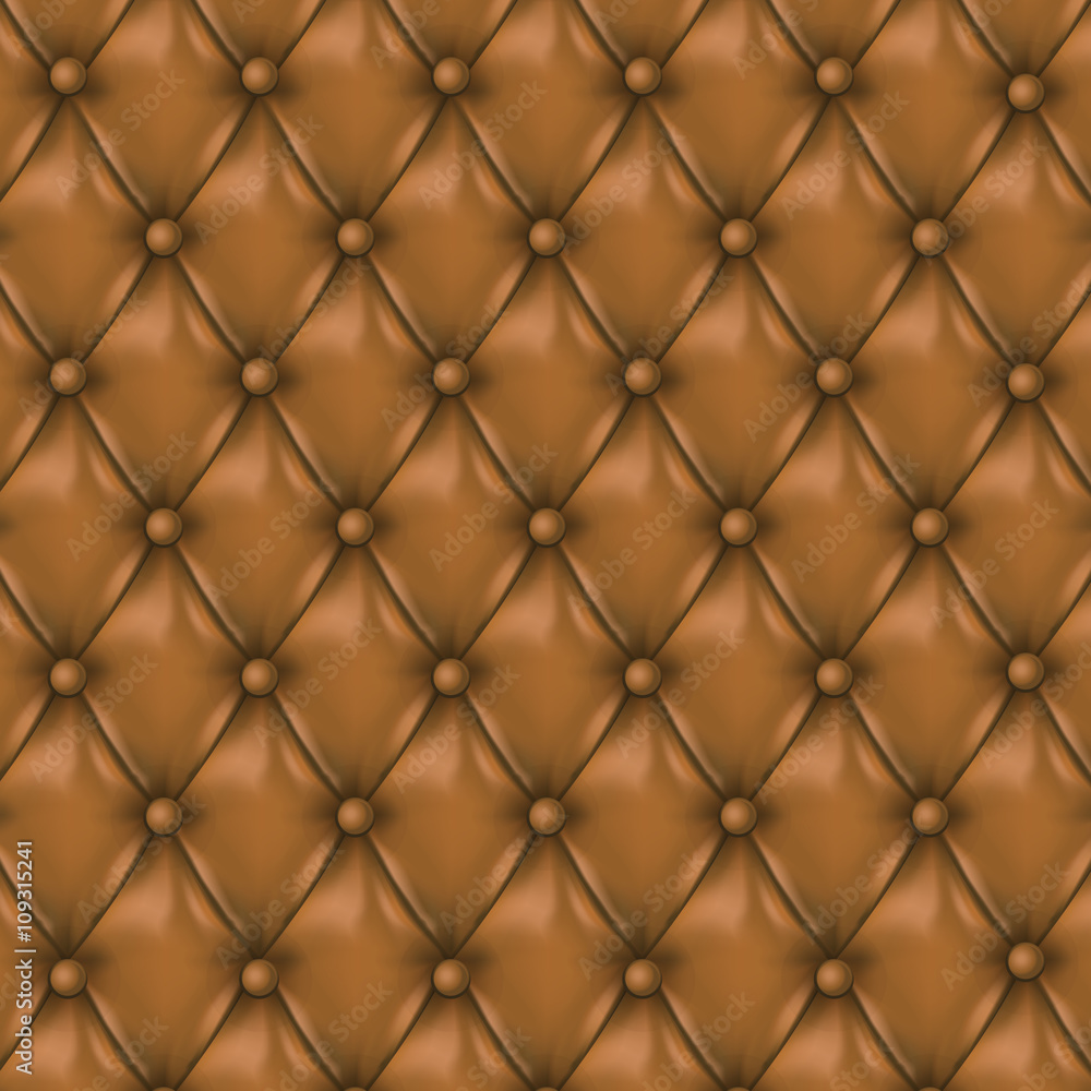 Fototapeta premium Vector Leather background with buttons.