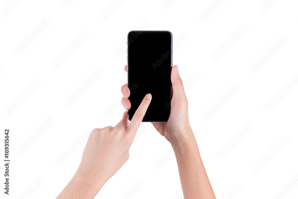 woman hands holding smartphone woman hands holding smartphone