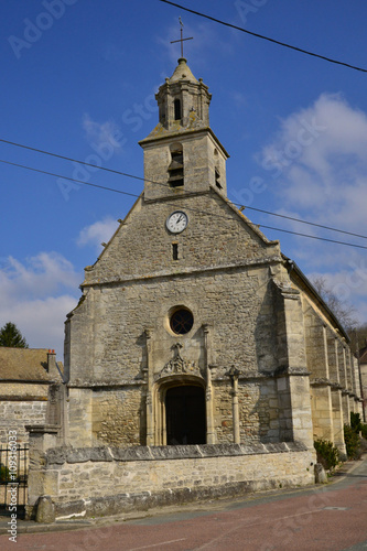 Montagny en Vexin, France - march 14 2016 : the church photo