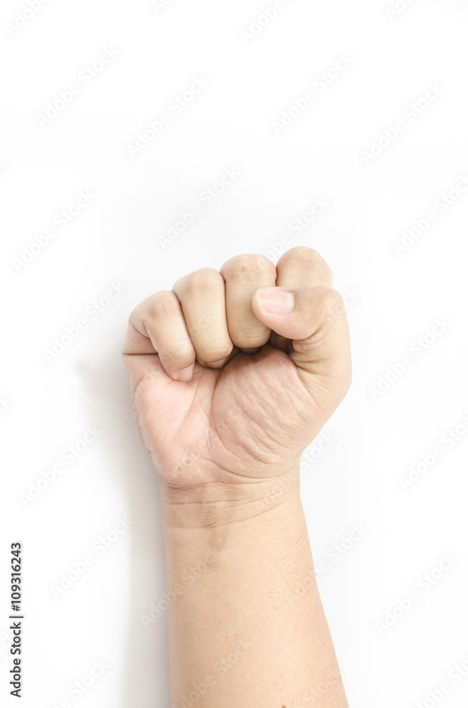 Man hands show the number one, two, three, four, five Man hands show the number one, two, three, four, five