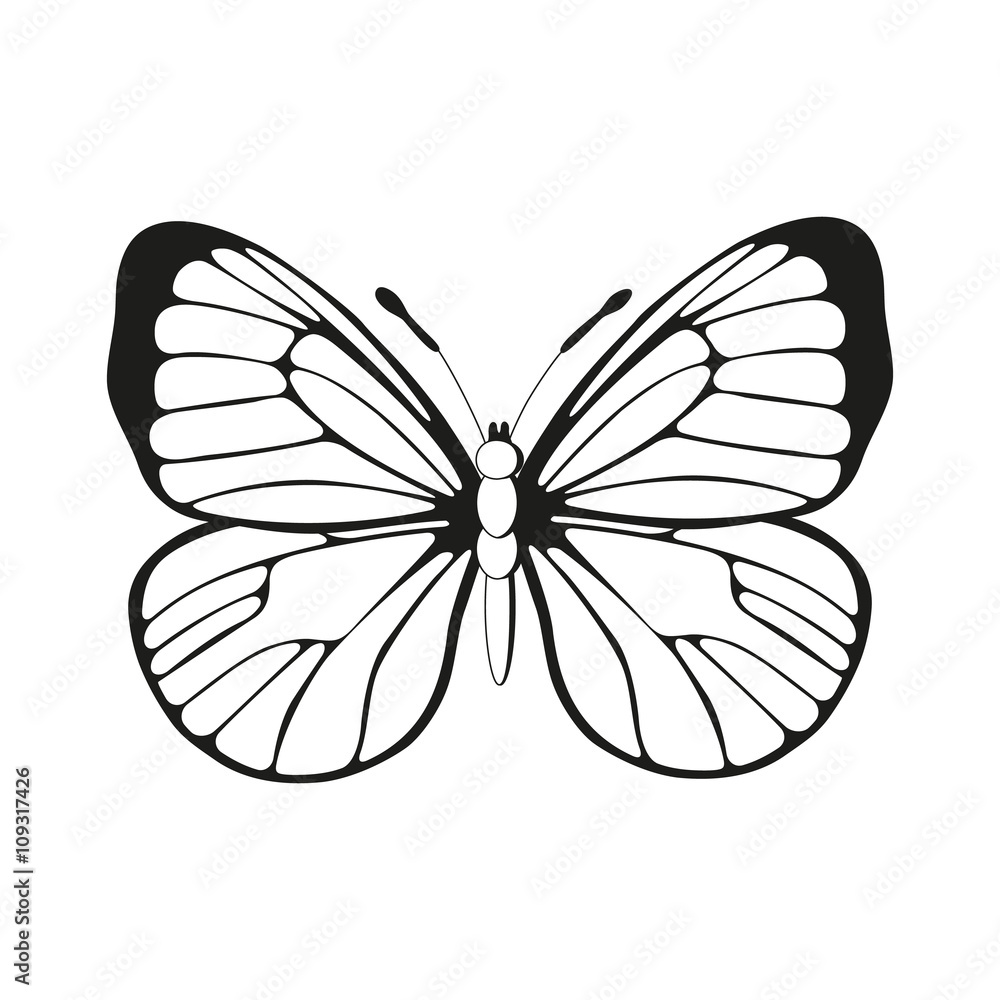 printable butterfly wings template