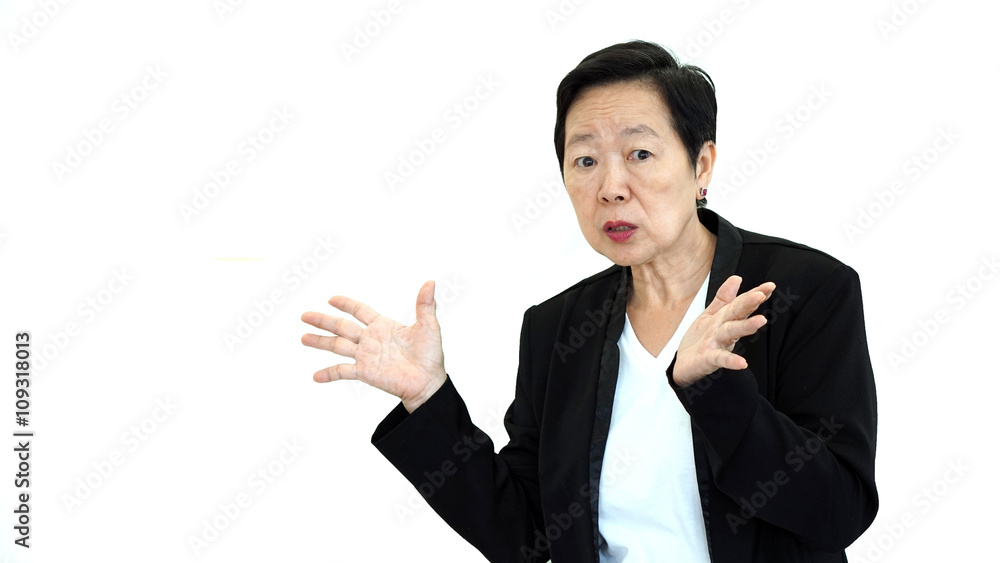Asian senior manager business woman shouting and angry abstract Asian senior manager business woman shouting and angry abstract