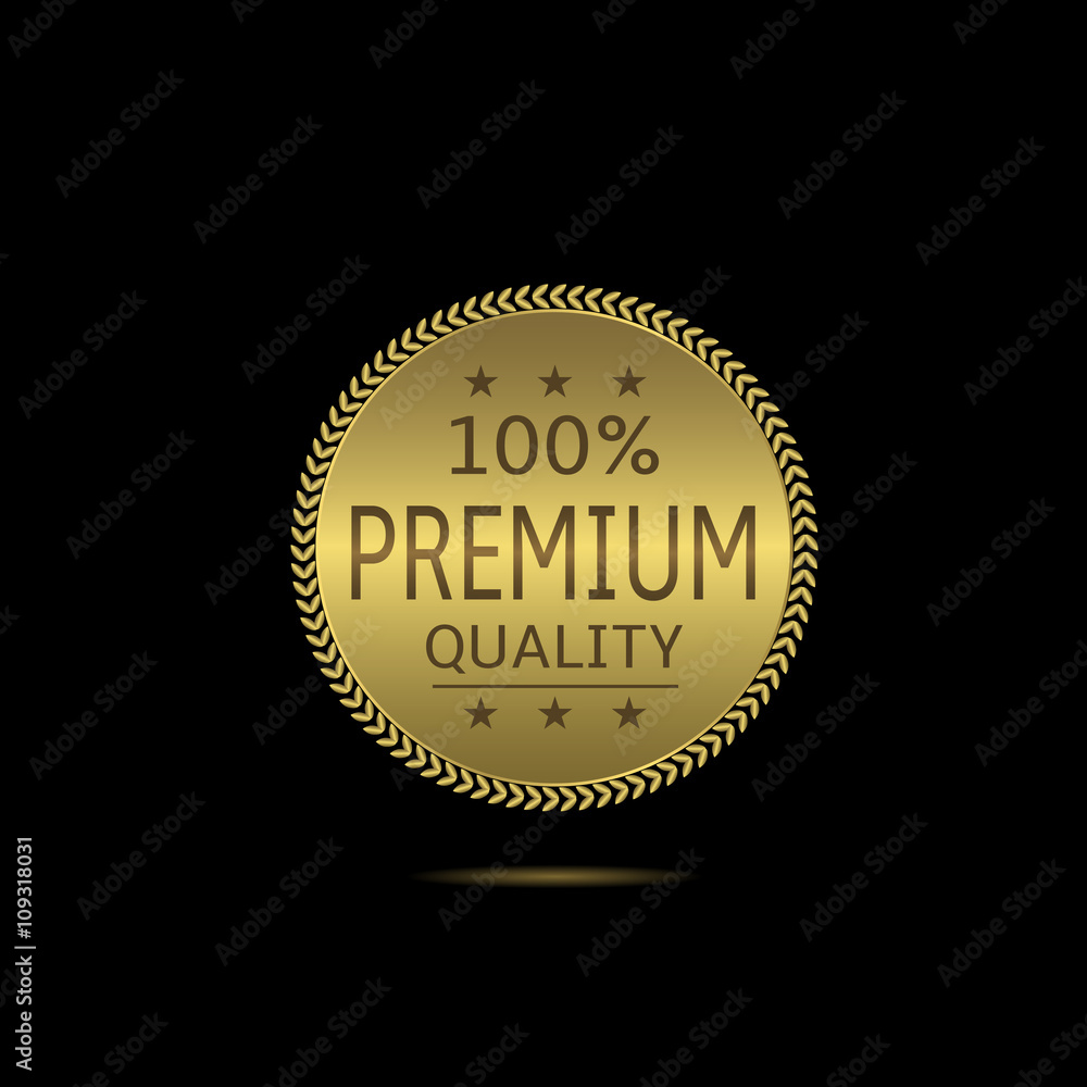 Premium quality label Premium quality label