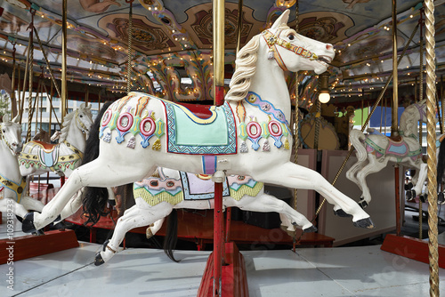 A classic carousel horse