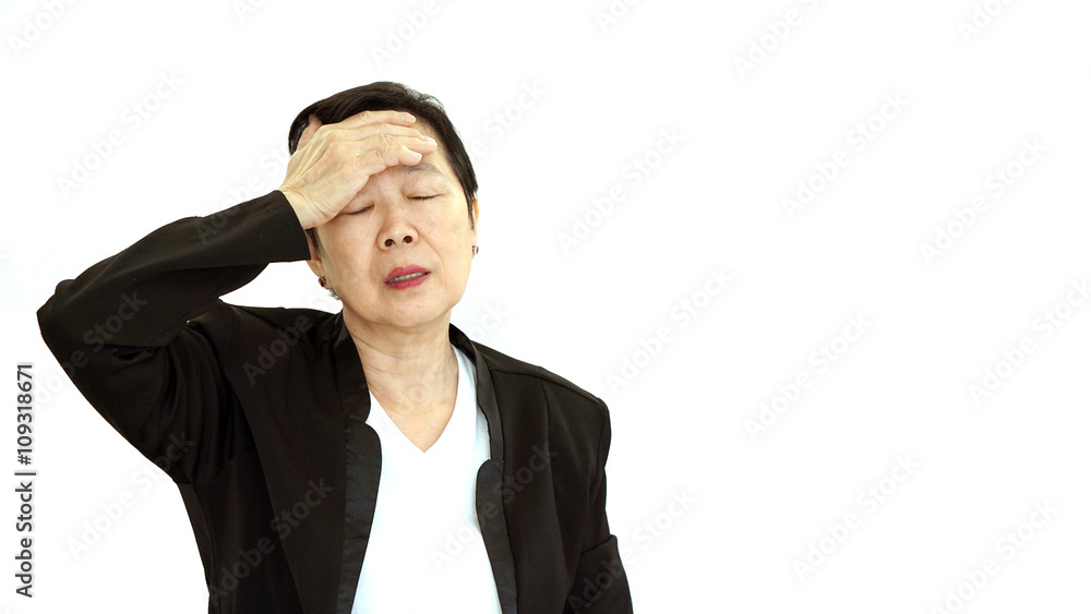 Asian senior manager business woman upset and unhappy abstract l Asian senior manager business woman upset and unhappy abstract l