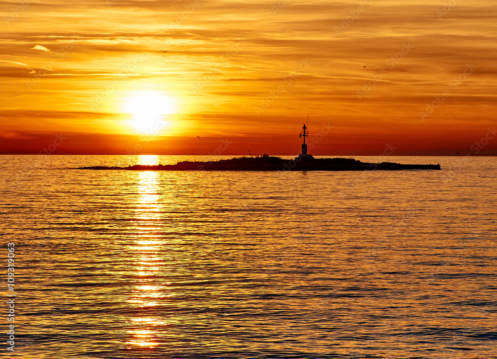 Sunset in Porec, Croatia Sunset in Porec, Croatia
