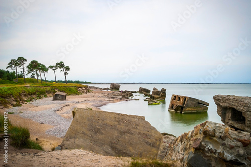 View on abandoned ussr Northern fotress  Liepaja