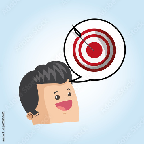 Digital marketing design. target icon. multimedia concept