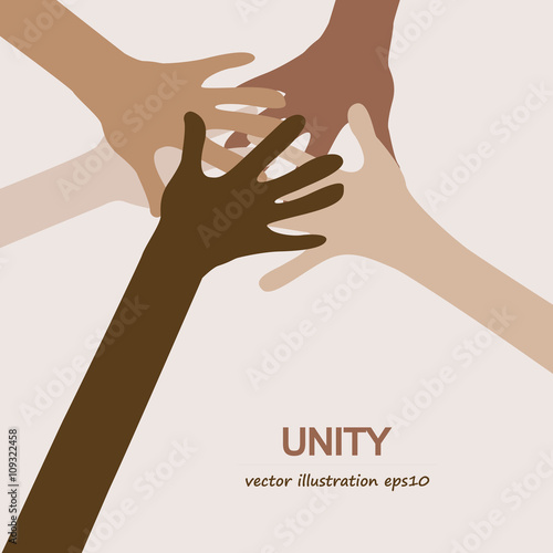 hands diverse togetherness