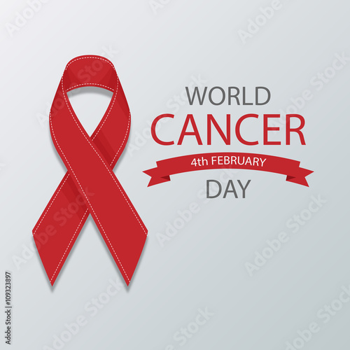 World cancer day ribbon