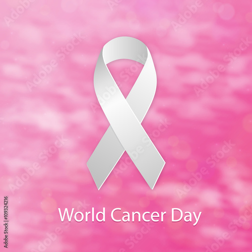 World cancer day ribbon