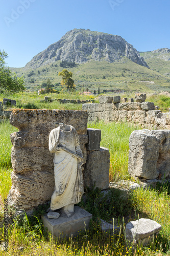 Ruins of the ancient city of Corinth, Greece