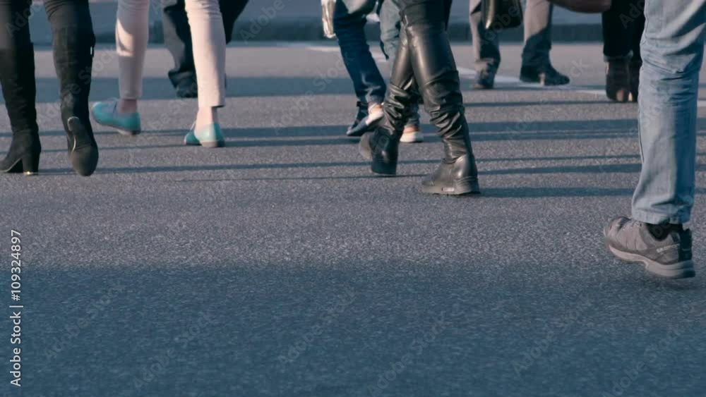 People go on Asphalt People go on Asphalt