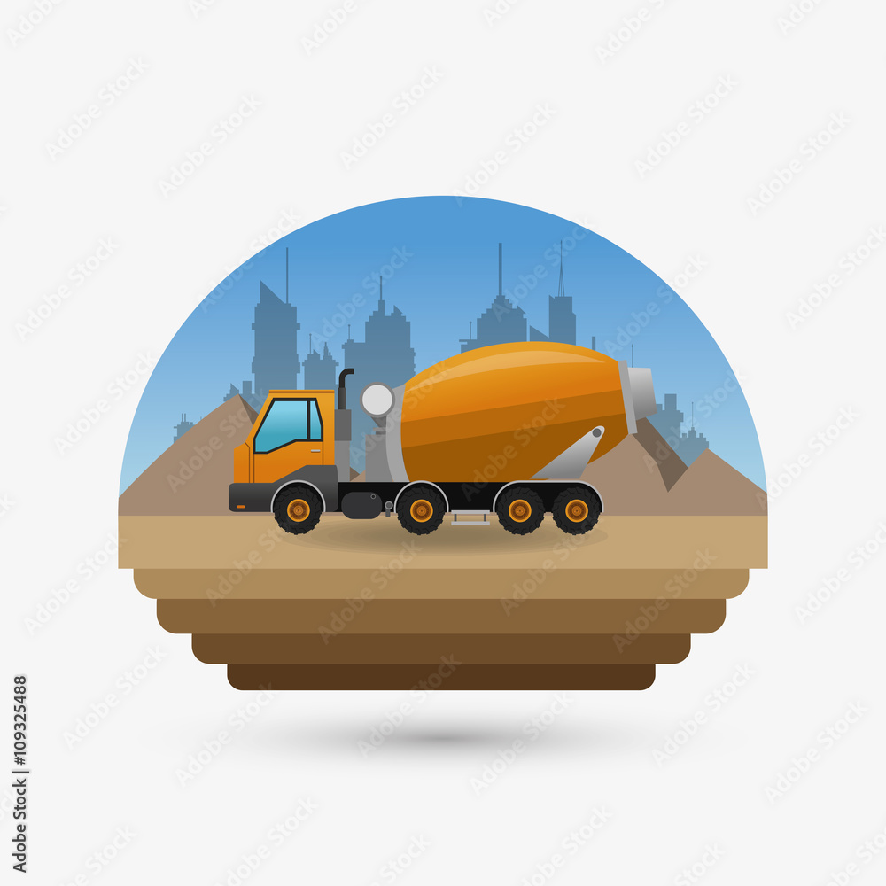 Naklejka premium Under construction design. truck concept. repair icon