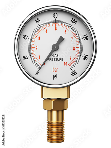 High pressure industrial gas gauge meter or manometer