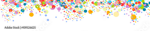 Party Fasching Konfetti Banner Hintergrund