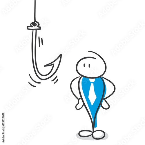 Stick Figure Series Blue / Haken