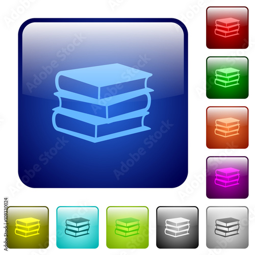 Color books glass buttons