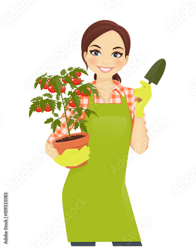 Gardening woman