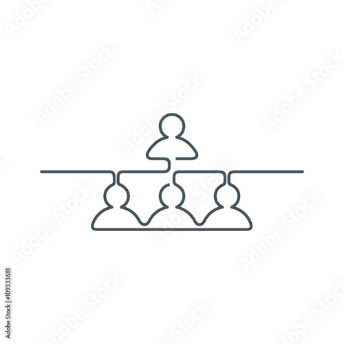 People icon. People vector illustration. People isolated background. Management team. Global business conceptual icon. Connection idea. Company icon. Financial pyramid icon