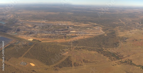 Aerial photography of Moranbah, Queensland, Australia 