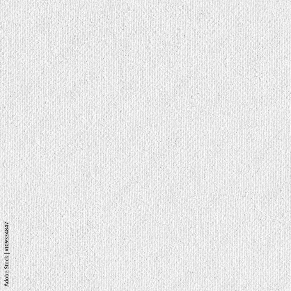 White canvas texture. Seamless square texture. Tile ready. Stock Photo