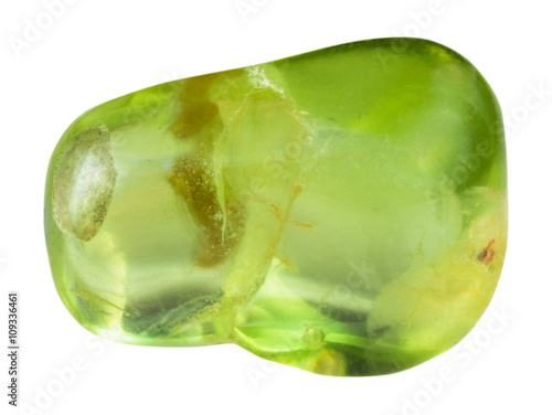 tumbled peridot ( olivine, Chrysolite) gemstone