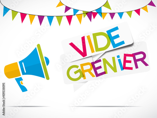 mégaphone : vide grenier