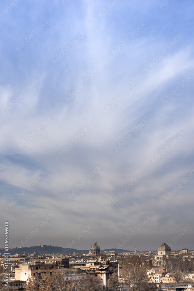 Beautiful panoramic view from the top of the Eternal City Beautiful panoramic view from the top of the Eternal City