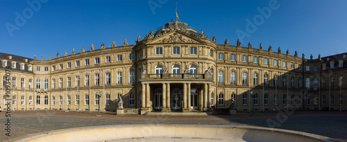 Das Neues Schloss (New Castle). Palace of the 17th century in baroque style. Stuttgart. Germany
