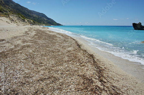 Amazing landscape of Katisma Beach  Lefkada  Ionian Islands  Greece