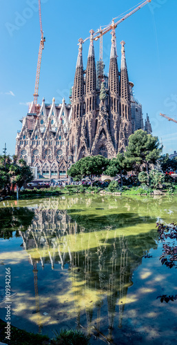 Construction de la Sagrada Familia de Barcelone