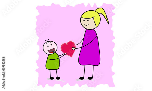 I cartoon for Mother's Day