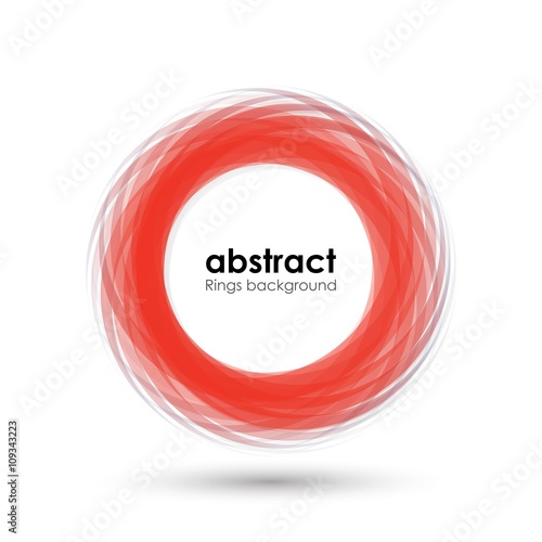 abstract red rings background