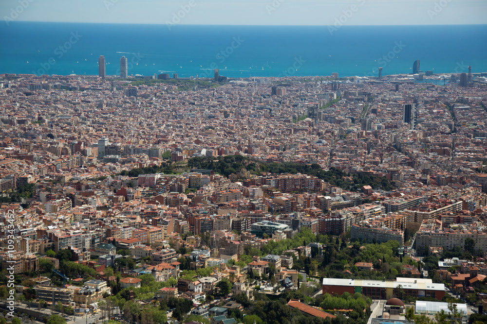 View to  Barcelona from Tibidabo