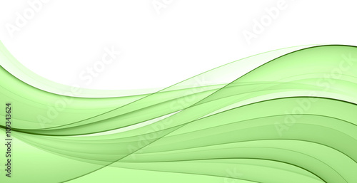 Abstract green wave