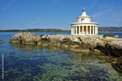 Amazing Landscape of Lighthouse of St. Theodore at Argostoli, Kefalonia, Ionian islands, Greece