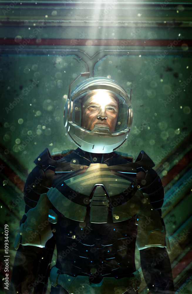 futuristic astronaut in space suit futuristic astronaut in space suit